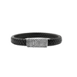 MÍSTIKA MEN'S BRAIDED LEATHER BRACELET | SILVER