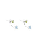 MÍSTIKA PERIDOT BLUE TOPAZ STUD EARRINGS