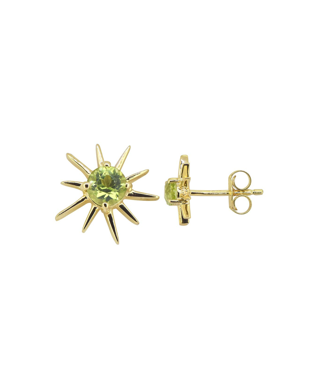 MÍSTIKA PERIDOT BOHEMIAN SUNSHINE STUD EARRINGS