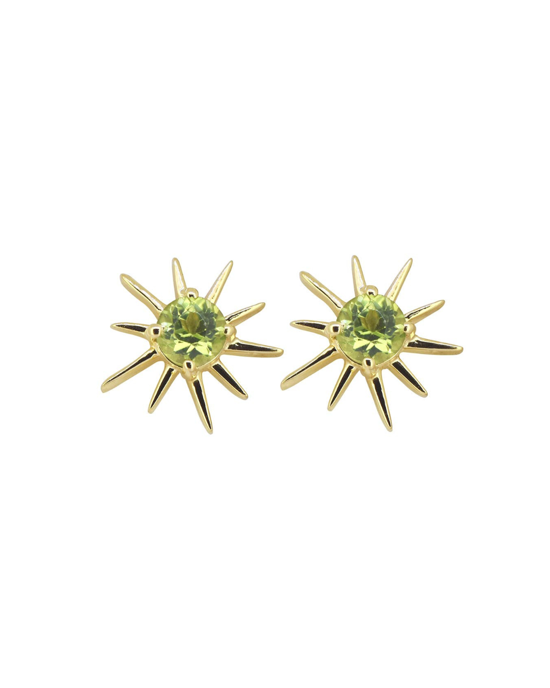 MÍSTIKA PERIDOT BOHEMIAN SUNSHINE STUD EARRINGS
