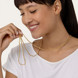 VESTOPAZZO LONG MIXED SPHERES NECKLACE