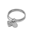 VESTOPAZZO BRACELET RONDE RIGIDE SMILE/COEUR