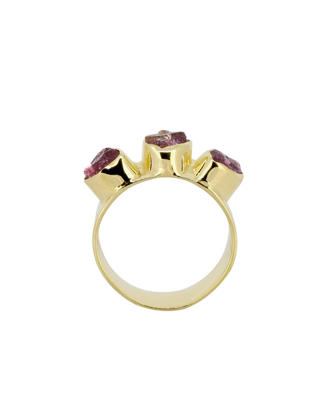 MÍSTIKA RAW PINK TOURMALINE WIDE BAND