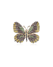 MÍSTIKA RHINESTONE BUTTERFLY BROOCH YELLOW