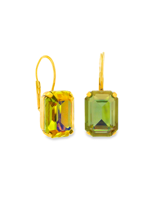 TOVA RUBIN HOOK EARRINGS: PERIDOT BRANDY