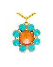 TOVA TWIGGY PLUS NECKLACE IN CANDY CRUSH: TANGERINE
