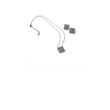 MÍSTIKA BUNDLE #10 - SQUARE BEADS NECKLACE AND EARRINGS