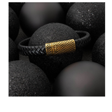 MÍSTIKA MEN'S BRAIDED LEATHER BRACELET | GOLD
