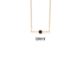 MÍSTIKA BUNDLE #6 – NATURAL STONE BAR NECKLACE & AURORA EARRINGS | 2 PIECES