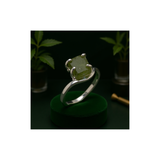 MÍSTIKA 925 MOLDAVITE WAVY RING