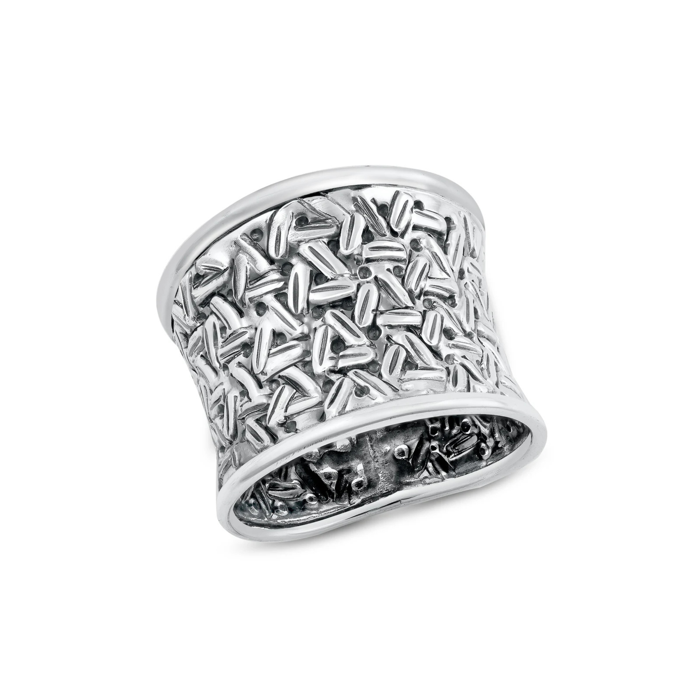 MÍSTIKA 925S BASKET WEAVE RING