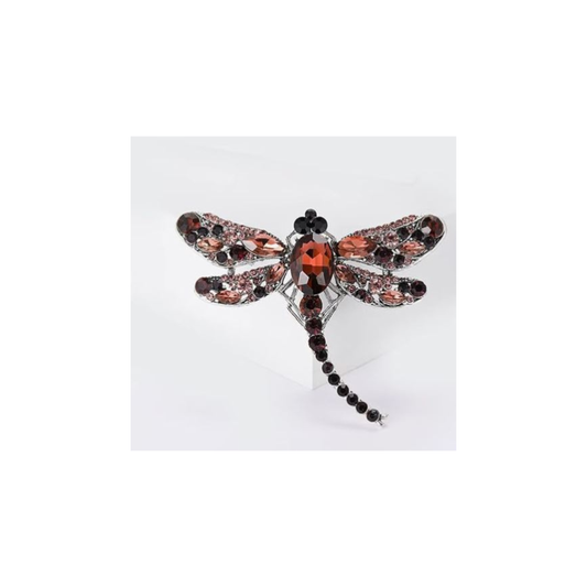 MÍSTIKA RHINESTONE DRAGONFLY BROOCH