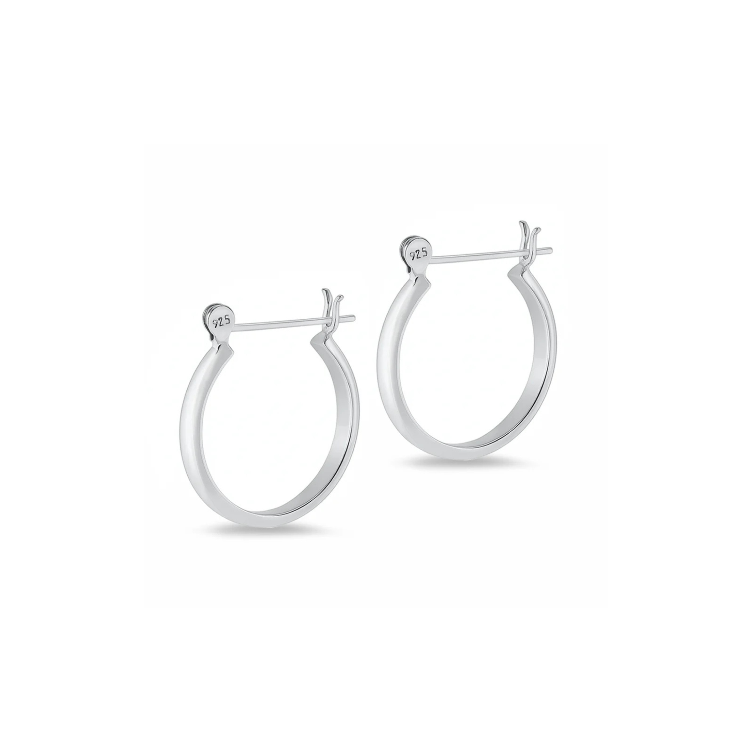 MISTIKA 925S POLISHED HOOP EARRINGS