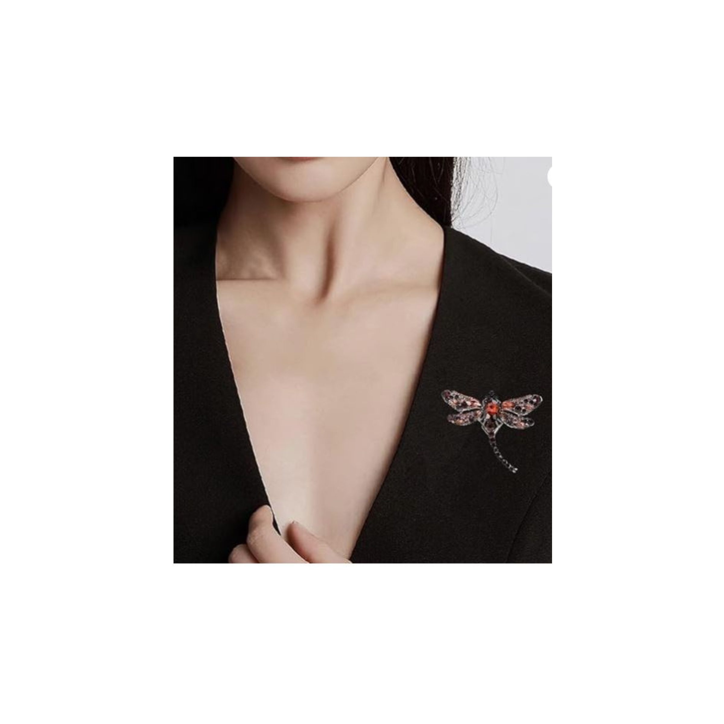 MÍSTIKA RHINESTONE DRAGONFLY BROOCH