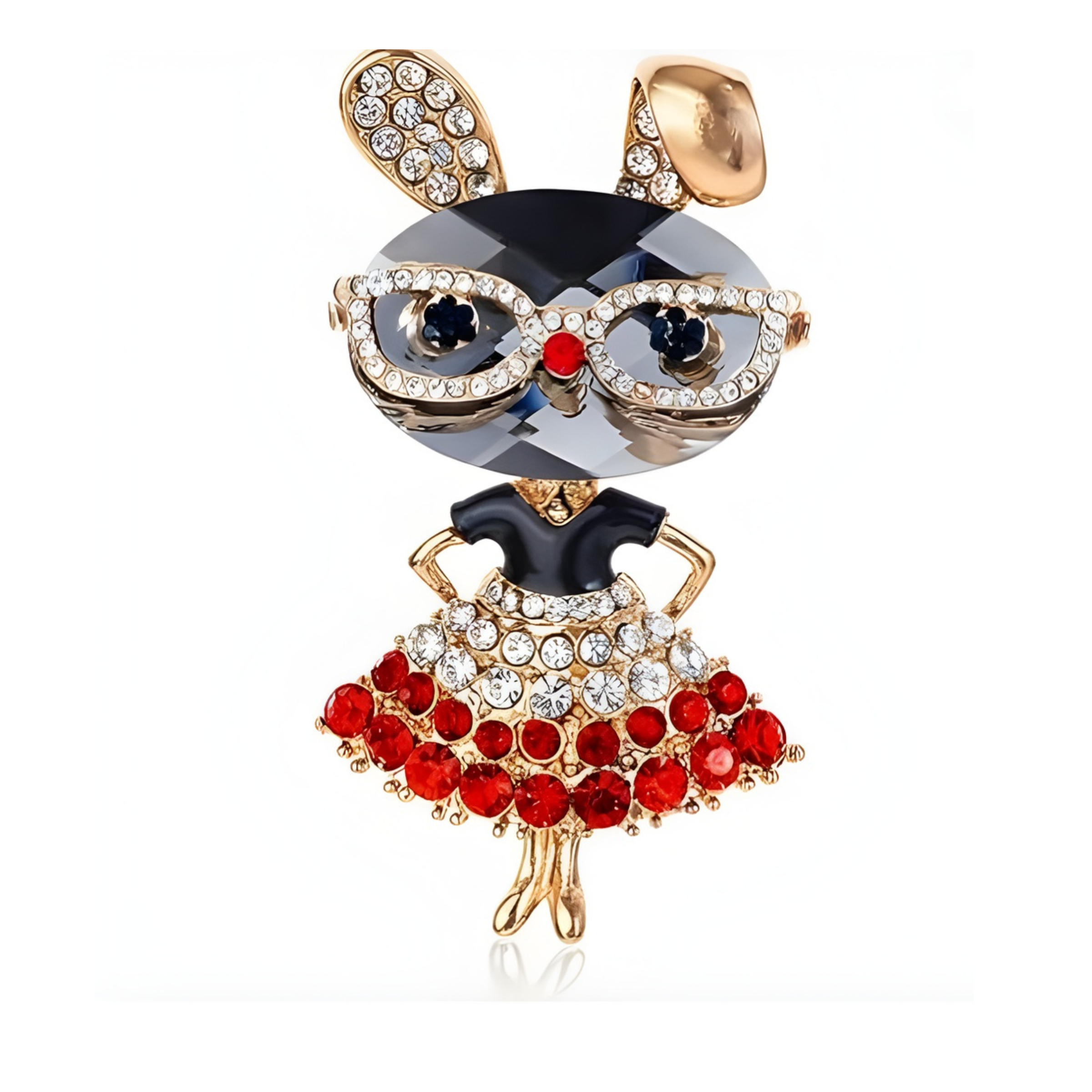 MÍSTIKA LADY RABBIT RHINESTONE BROOCH
