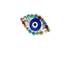 MÍSTIKA EVIL EYES RHINESTONE CRYSTAL BROOCH PIN