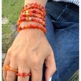 MÍSTIKA FIRE BRICK CARNELIAN BRACELETS