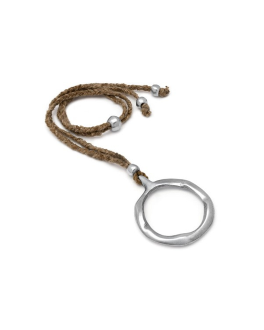 VESTOPAZZO PENDANT SOIE GRAND CERCLE A TROU