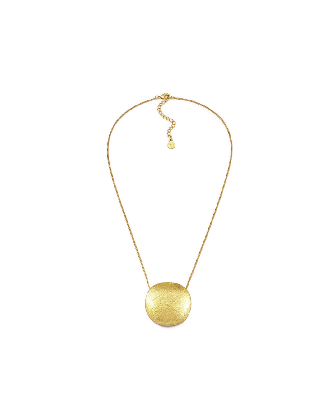 VESTOPAZZO RAW ROUND PLATE PENDANT