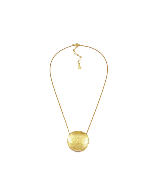 VESTOPAZZO RAW ROUND PLATE PENDANT