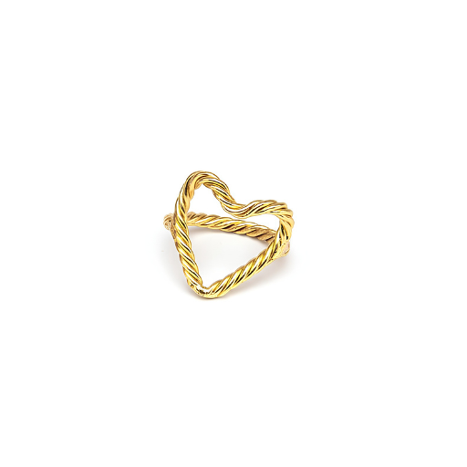 VESTOPAZZO WAVY HEART RING