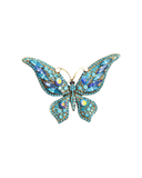 Vintage Crystal Butterfly Brooch