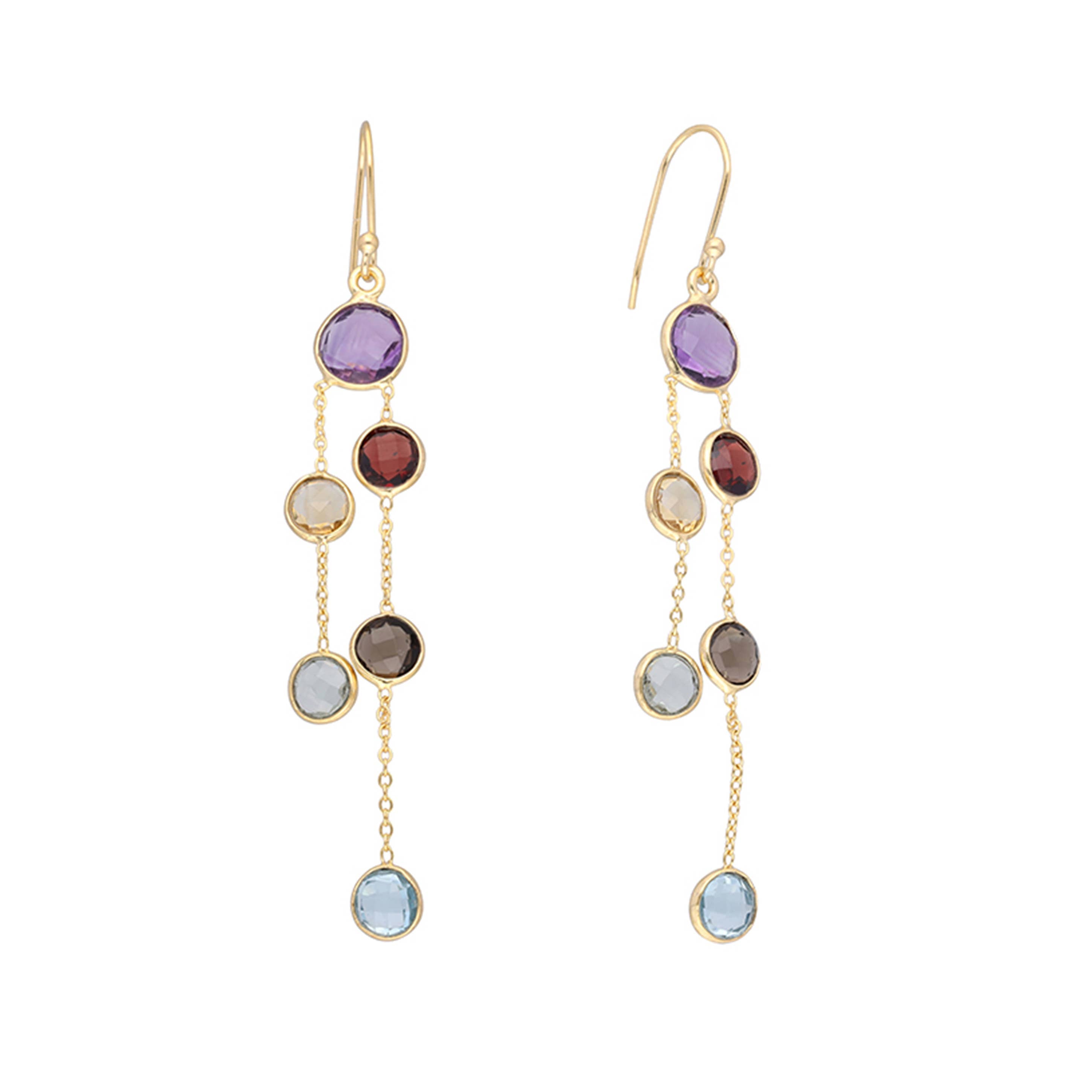 MÍSTIKA MULTI GEMSTONE DROP EARRINGS