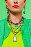TOVA Twiggy Plus Necklace in Candy Crush: Apple Green Ignite