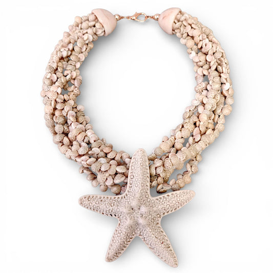 MÍSTIKA MALDIVES BEADED STARFISH NECKLACE
