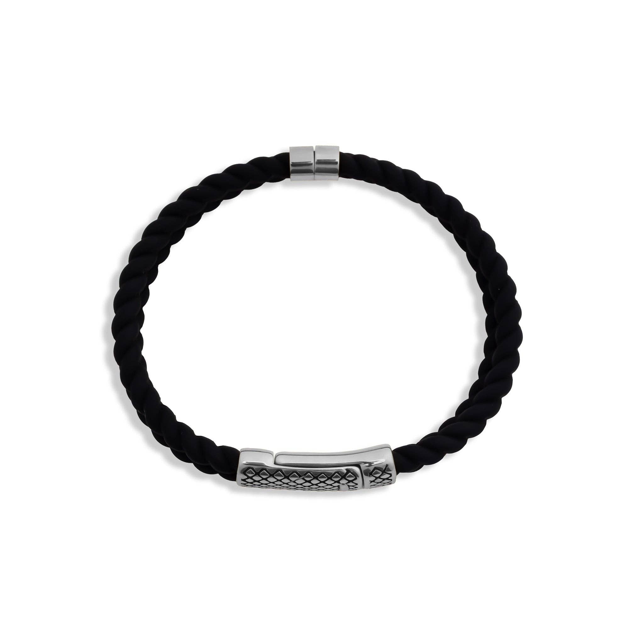 MÍSTIKA DOUBLE BRAIDED RUBBER BRACELET | GOLD