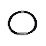 MÍSTIKA DOUBLE BRAIDED RUBBER BRACELET | SILVER