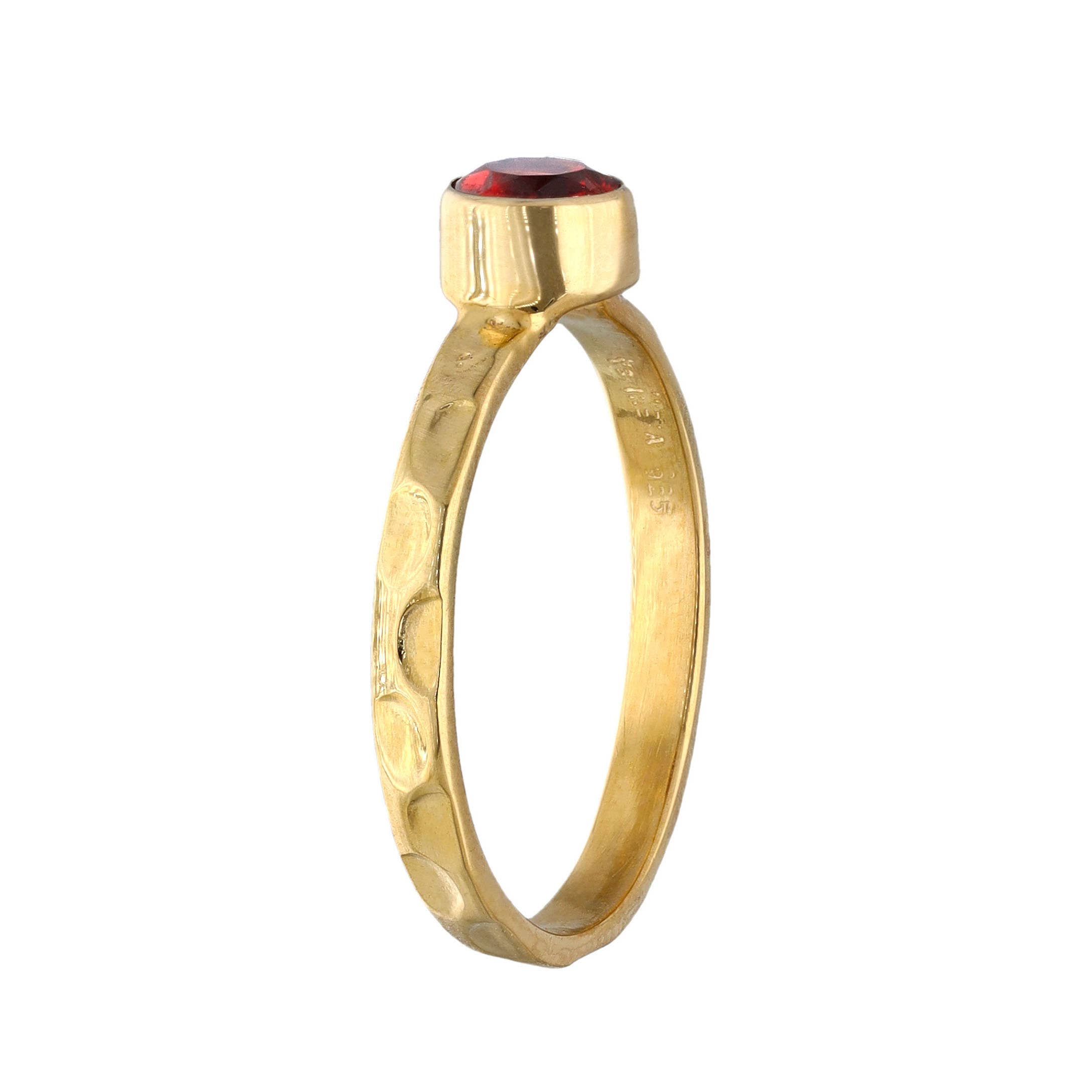 MÍSTIKA GARNET SOLITAIRE RING