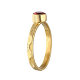 MÍSTIKA GARNET SOLITAIRE RING