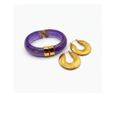 MÍSTIKA BUNDLE #8 - ACRYLIC BANGLE & SUN EARRINGS / 2 PIECES