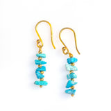 MÍSTIKA BLUE MOHAVE TURQUOISE DANGLE EARRINGS