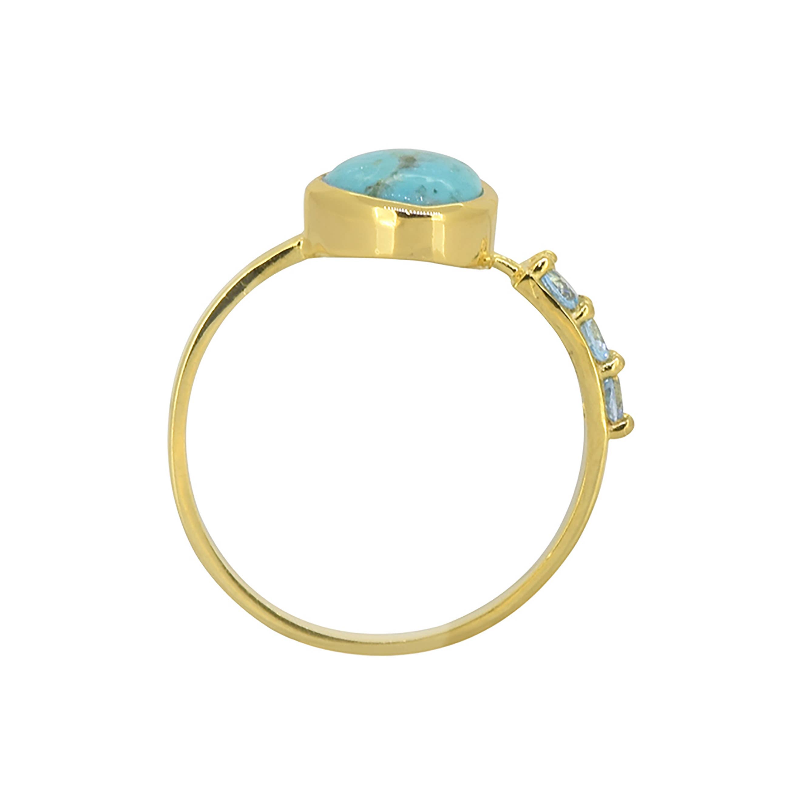 MÍSTIKA BLUE MOHAVE TURQUOISE PROMISE RING