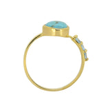 MÍSTIKA BLUE MOHAVE TURQUOISE PROMISE RING