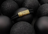 MÍSTIKA DOUBLE BRAIDED RUBBER BRACELET | SILVER
