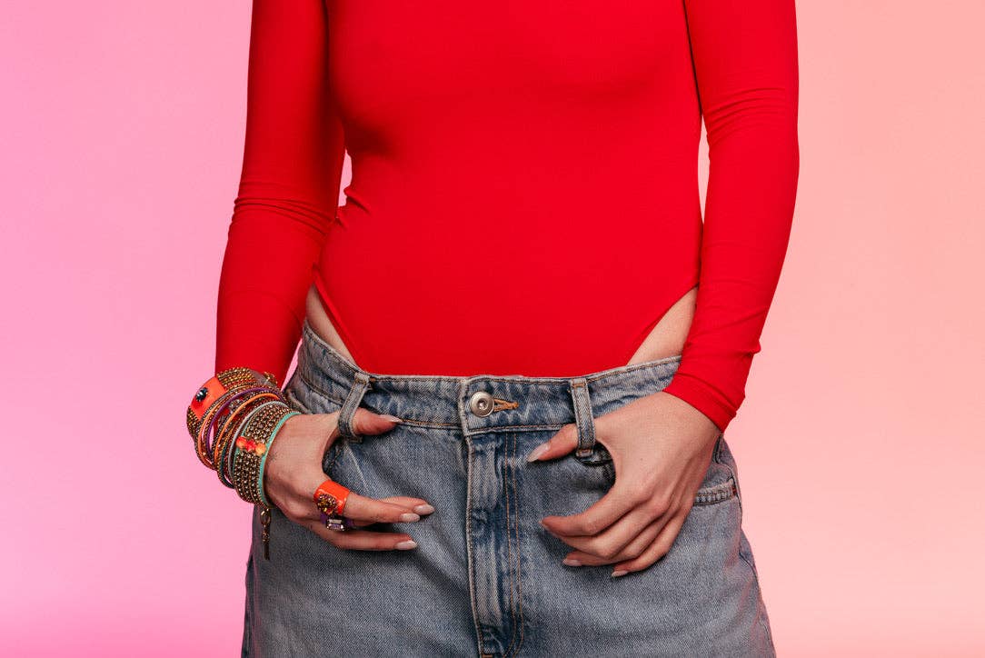 TOVA JACCI RING IN ENAMEL : BABY BLUE