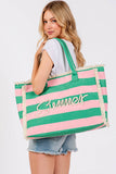 MÍSTIKA SUMMER STRIPE ROPE TOTE – PINK/GREEN