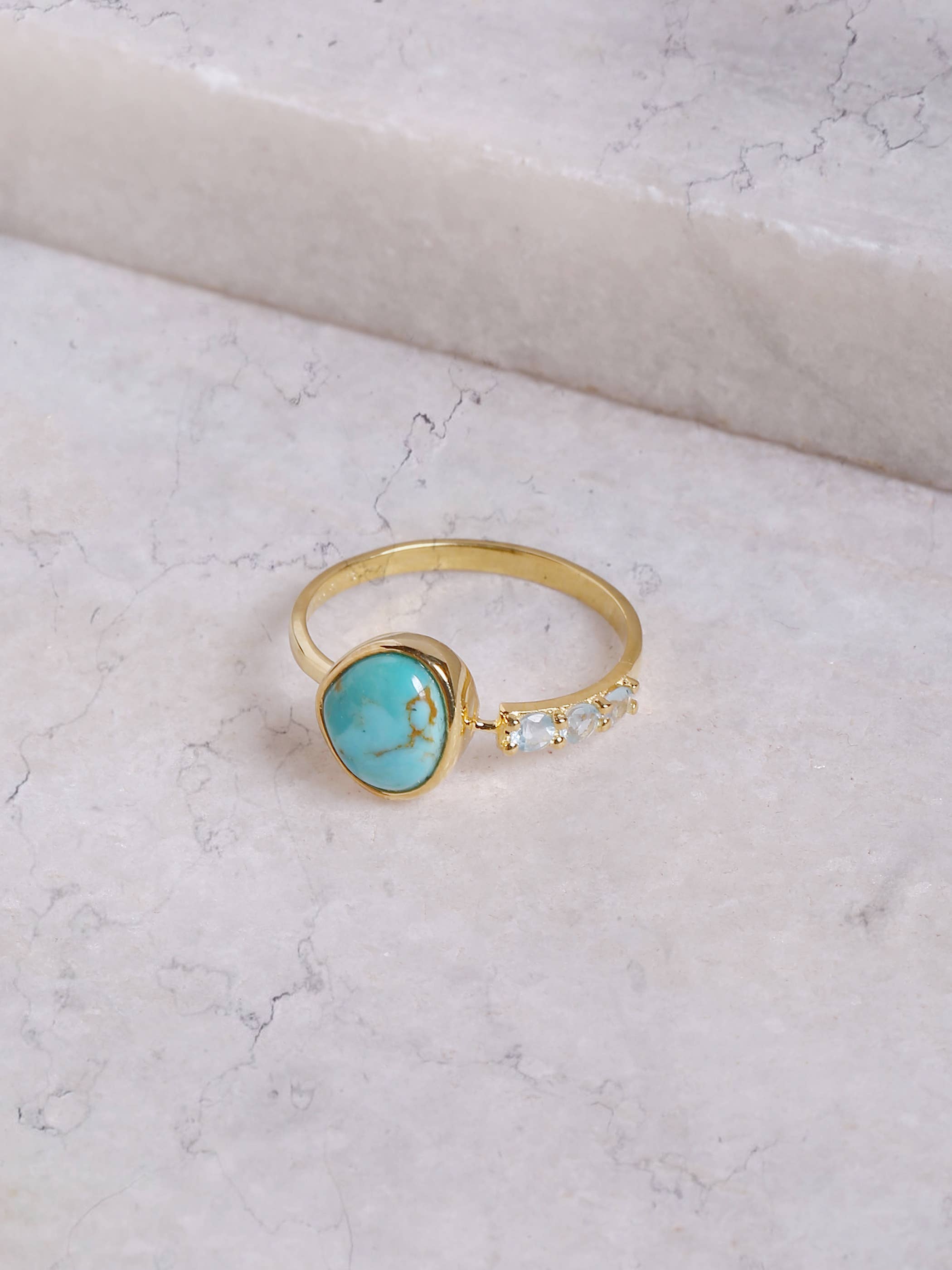 MÍSTIKA BLUE MOHAVE TURQUOISE PROMISE RING