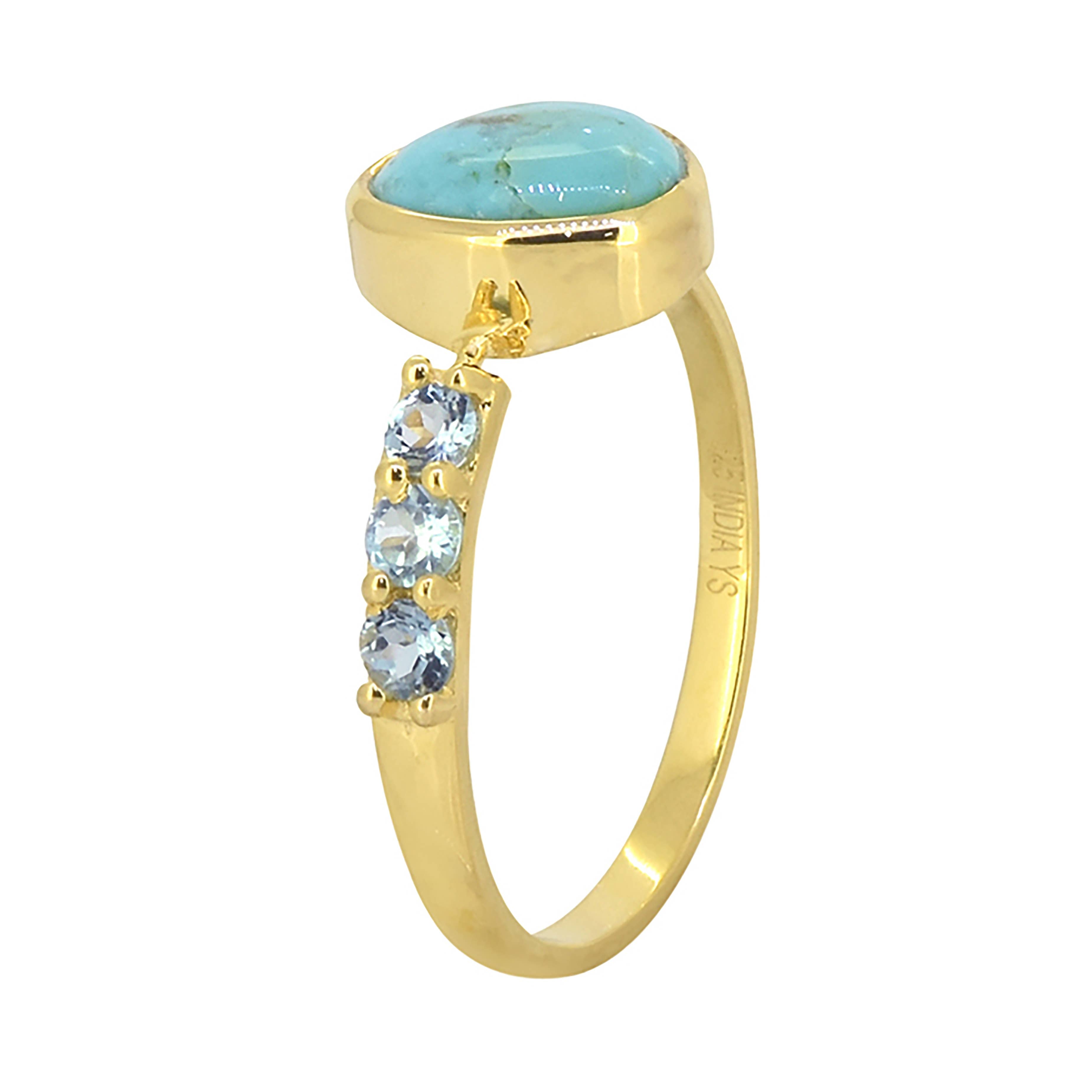 MÍSTIKA BLUE MOHAVE TURQUOISE PROMISE RING