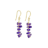 MÍSTIKA AMETHYST CASCADE DANGLE EARRINGS