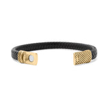 MÍSTIKA MEN'S BRAIDED LEATHER BRACELET | GOLD