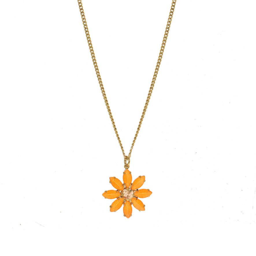 TOVA MINI MOLLY NECKLACE IN ELECTRICS: ELECTRIC ORANGE