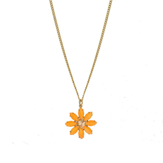 TOVA MINI MOLLY NECKLACE IN ELECTRICS: ELECTRIC ORANGE