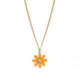 TOVA MINI MOLLY NECKLACE IN ELECTRICS: ELECTRIC ORANGE