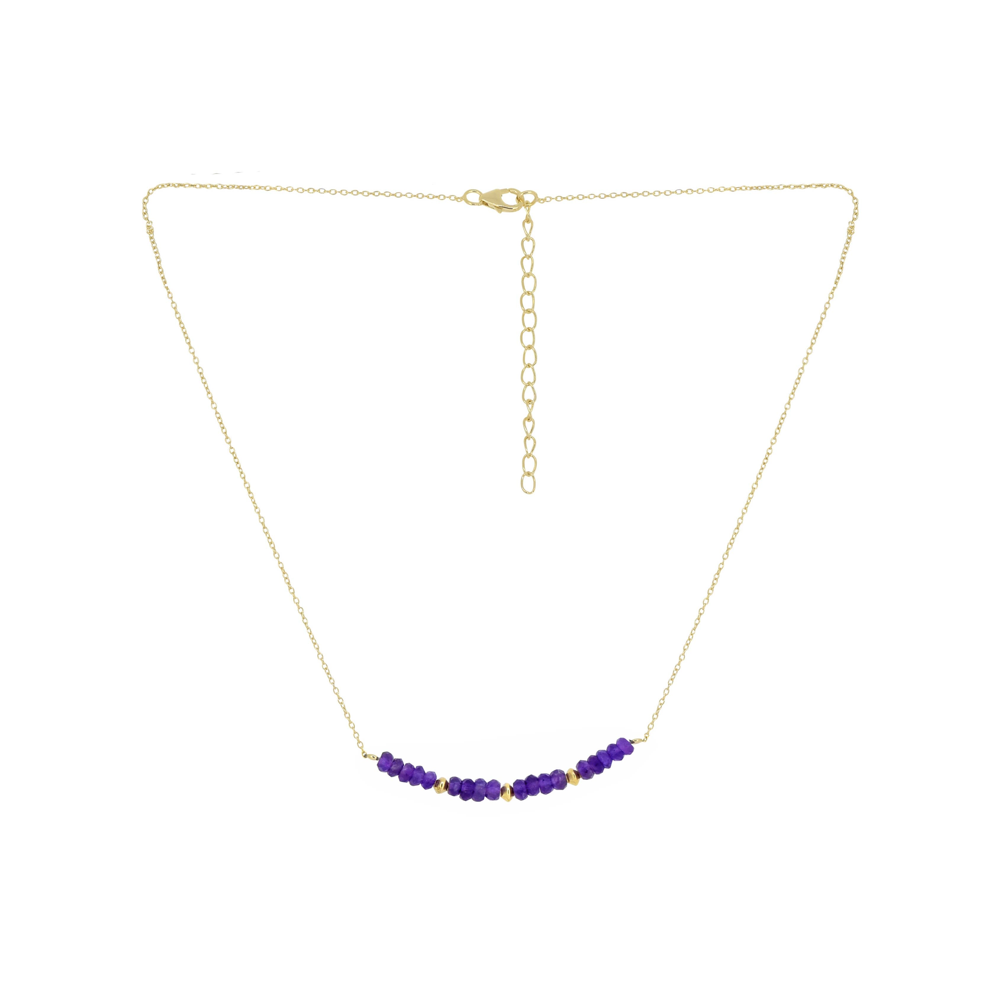 MÍSTIKA AMETHYST ORCHID THREAD NECKLACE