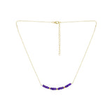 MÍSTIKA AMETHYST ORCHID THREAD NECKLACE