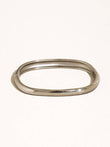 Renzi 18K Gold Non-Tarnish Classic Bangle: Silver